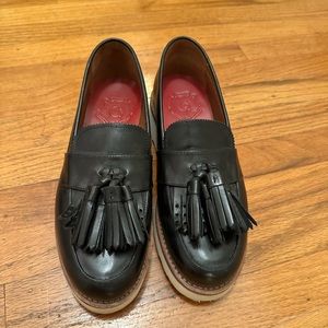 GRENSON Clara Vibram Tassel Loafer- Black Size UK 6 US 9